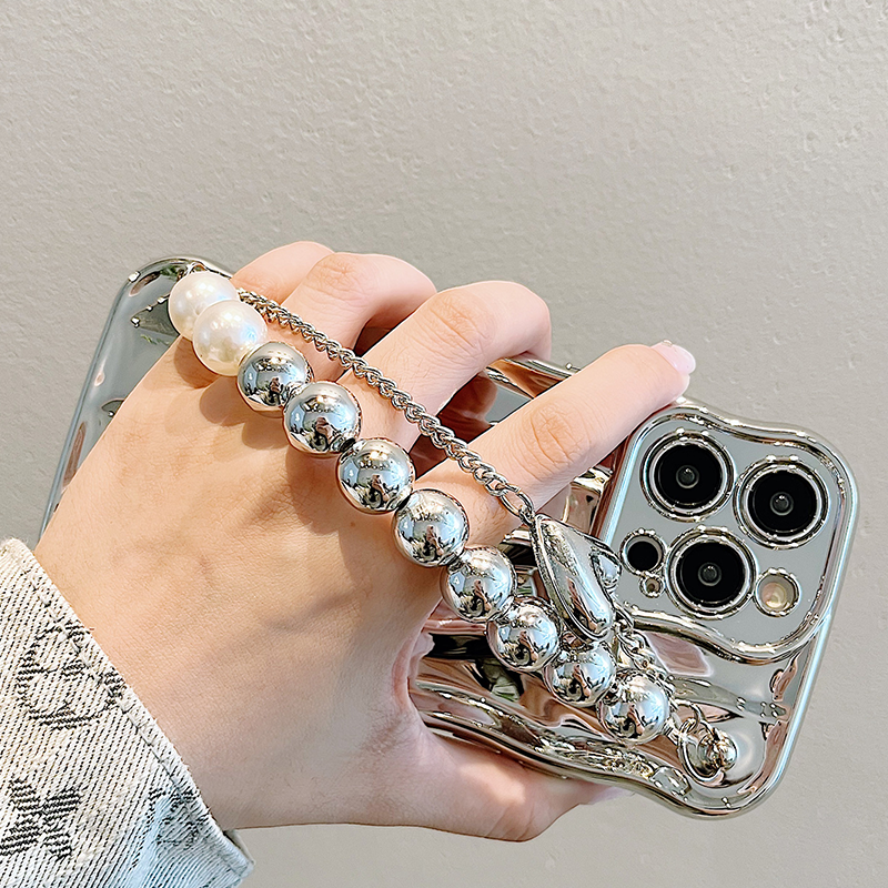 Electroplating Water Ripple Wristband iPhone Case - Mycasety Mycasety