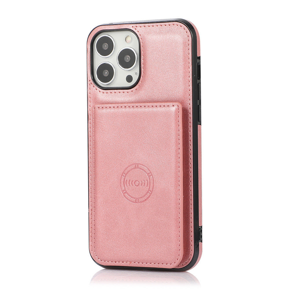 Luxurious Leather Card Holder Anti-fall Protective iPhone Case - Mycasety Mycasety