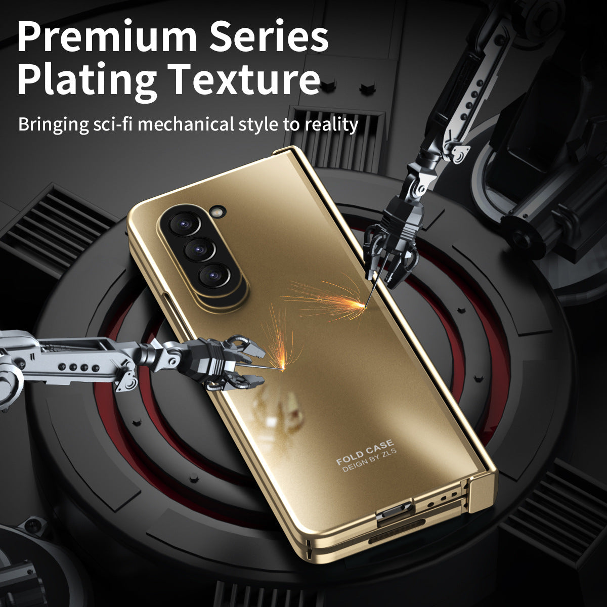 Electroplating All-inclusive Drop-proof Galaxy Z Fold5 Fold4 Case with Screen Protector - Mycasety Mycasety