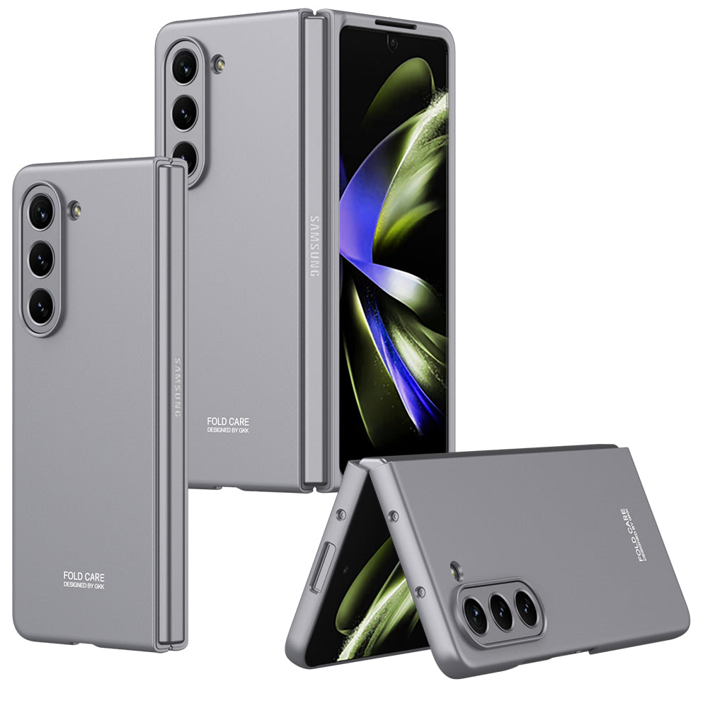 Electroplated Slim Samsung Galaxy Z Fold 5 Case with Front Screen Tempered Glass Protector - Mycasety Mycasety