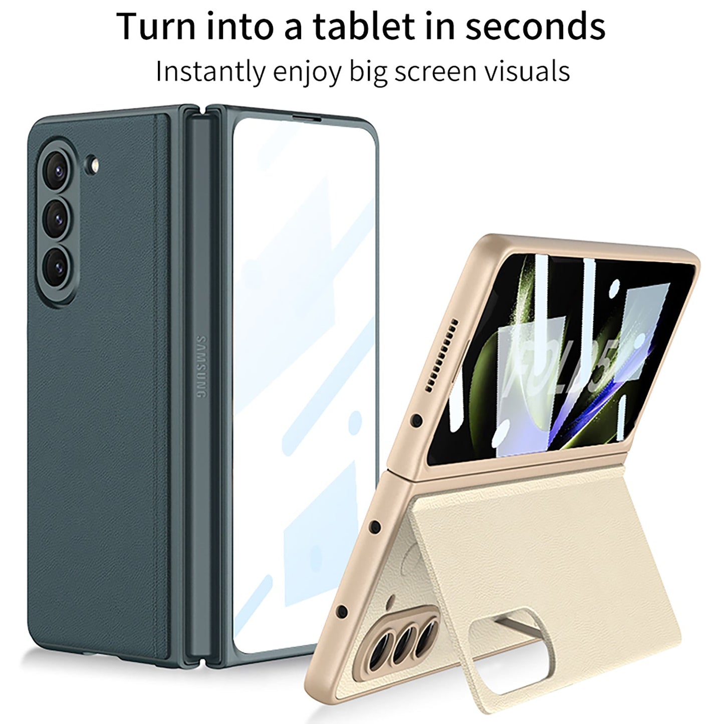 Business Samsung Galaxy Z Fold5 Full Inclusive Leather Case - Mycasety Mycasety