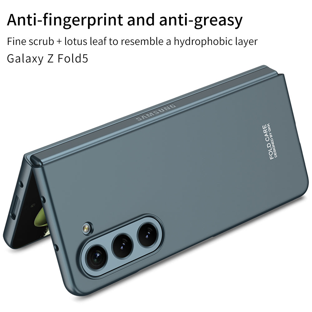 Electroplated Slim Samsung Galaxy Z Fold 5 Case with Front Screen Tempered Glass Protector - Mycasety Mycasety