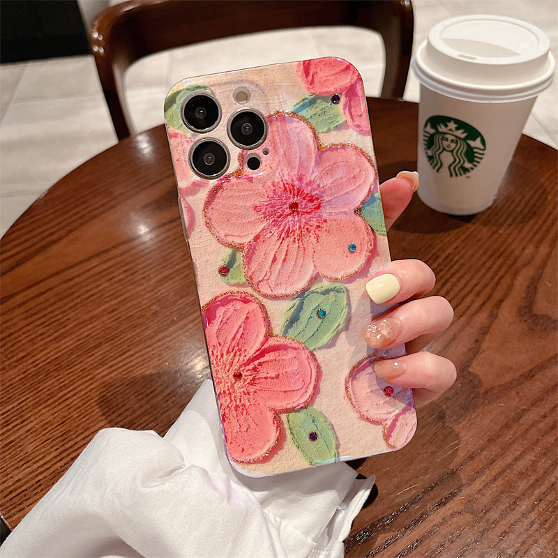 Oil Painting Flower Samsung/iPhone Case - Mycasety Mycasety