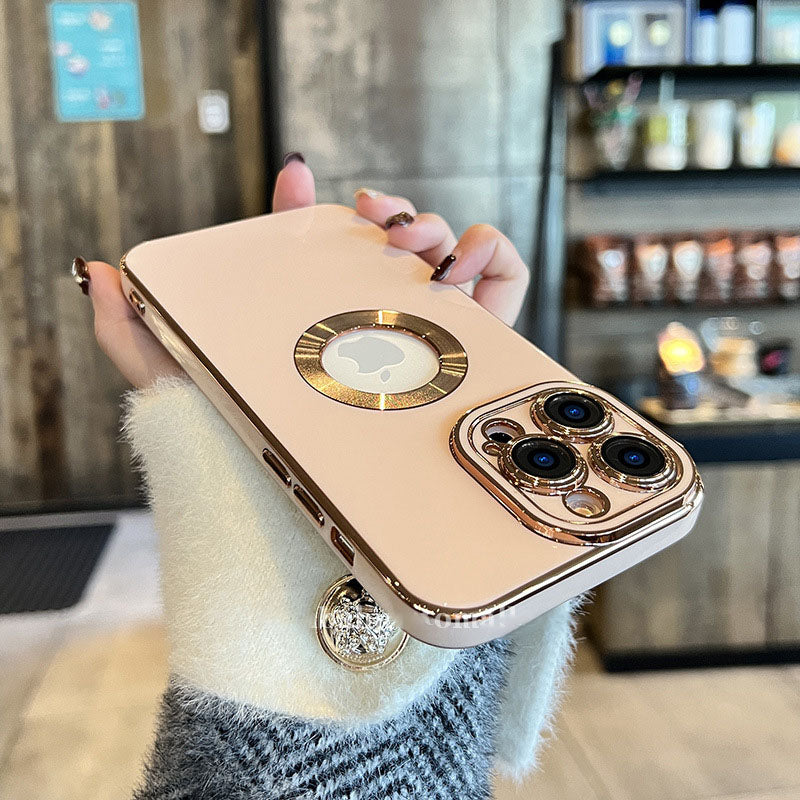 Electroplating iPhone Case with Camera Lens Protector Film - Mycasety Mycasety