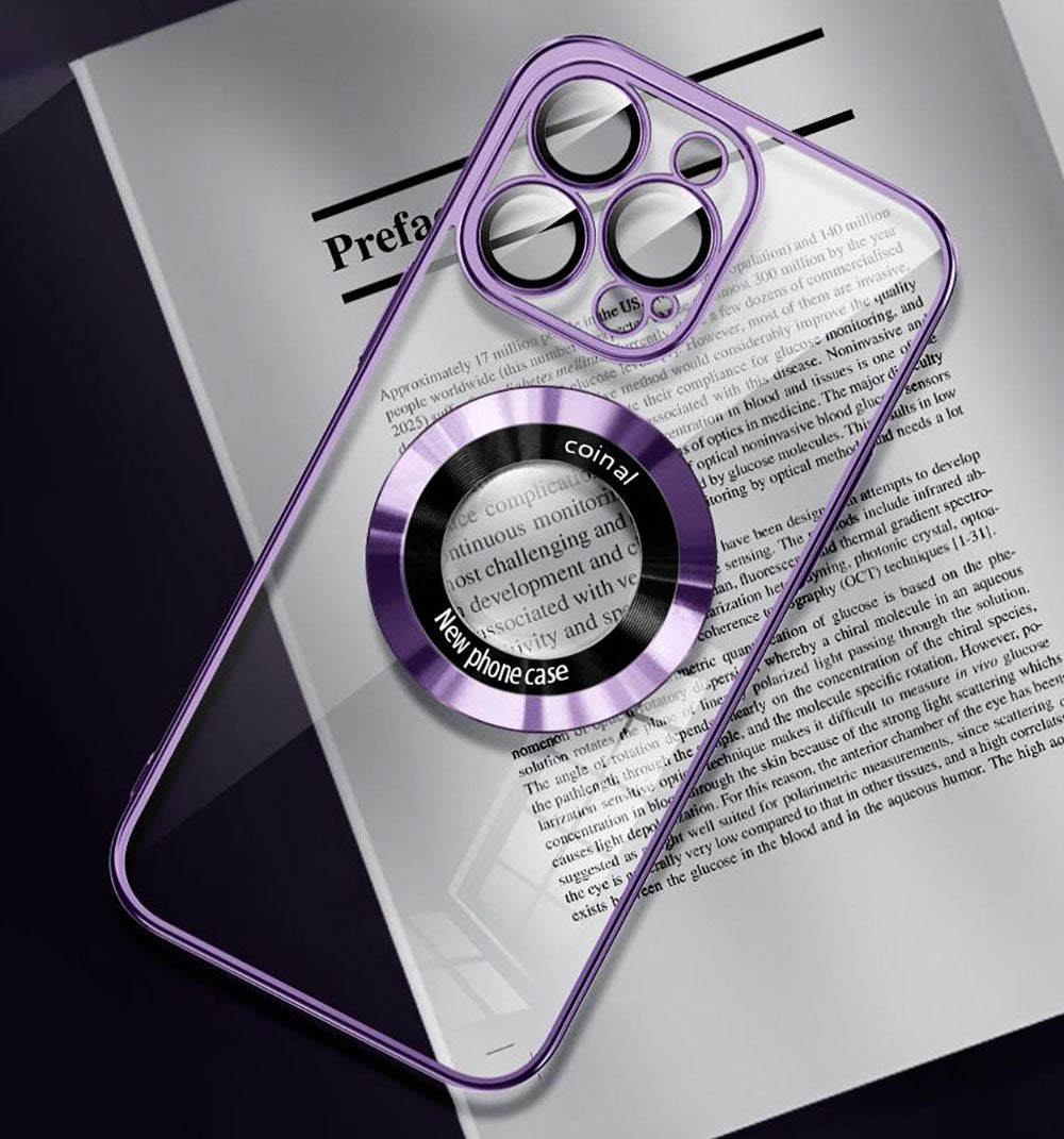 Magnetic Magsafe Electroplated Clear Camera Screen All-inclusive Prote ...