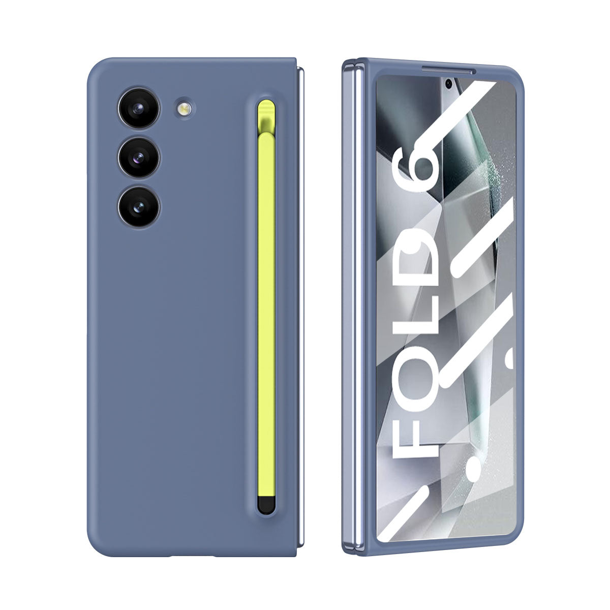 Anti-fall Protective Phone Case With Pen Tray Shell and Film For Galaxy Z Fold 6/5/4/3