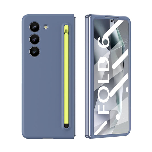 Anti-fall Protective Phone Case With Pen Tray Shell and Film For Galaxy Z Fold 6/5/4/3