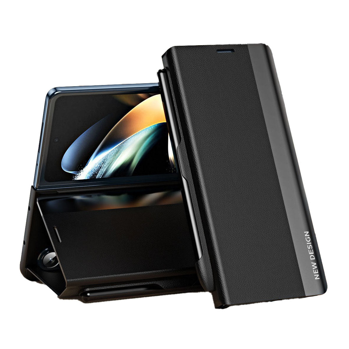 Magnetic Flip Cover Leather Case Pen Slot With Stylus Anti-Fall Phone Case For Samsung Galaxy Z Fold 6/5/4/3