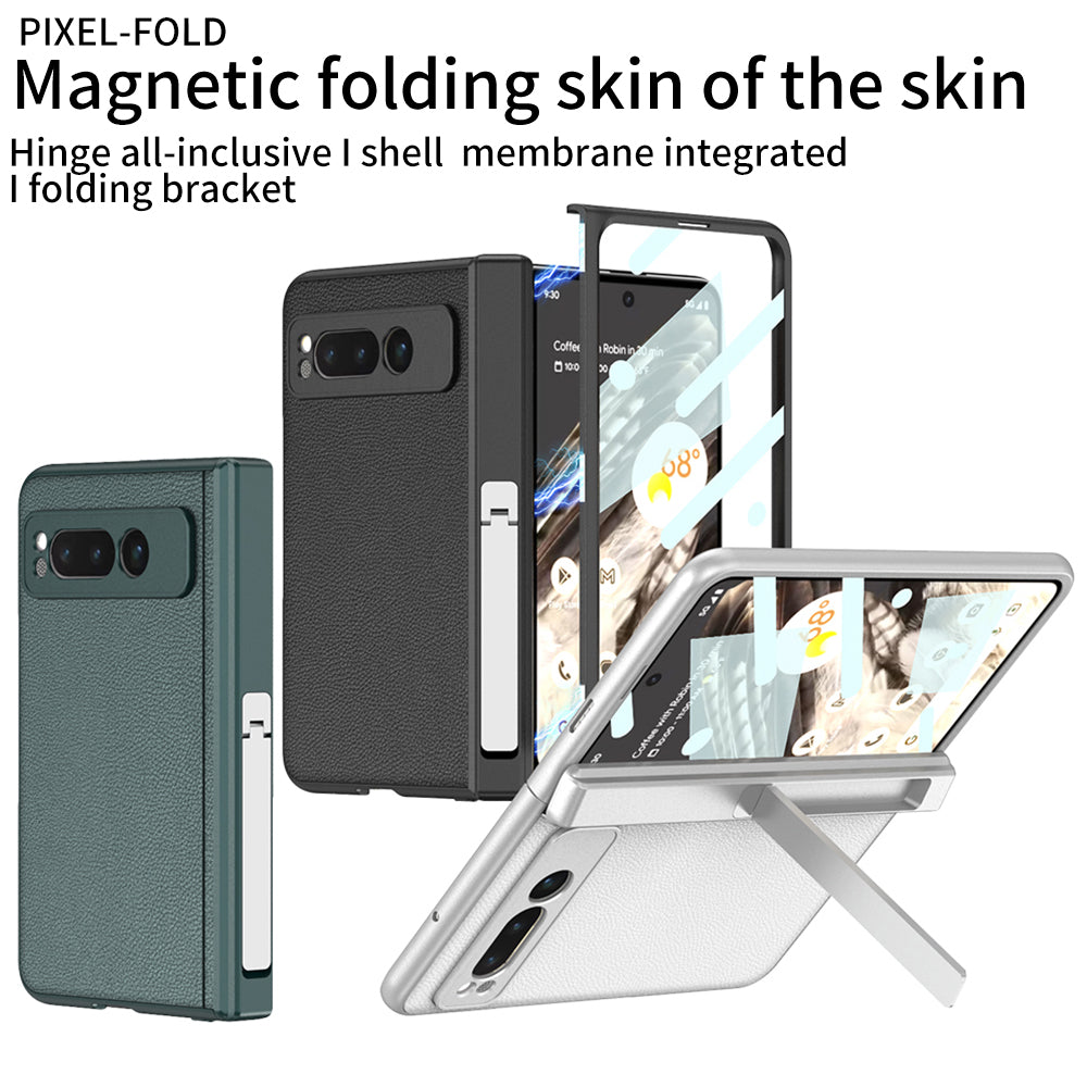 Magnetic Luxury Leather All-inclusive Invisible Bracket Phone Case For Google Pixel Fold - mycasety2023 Mycasety