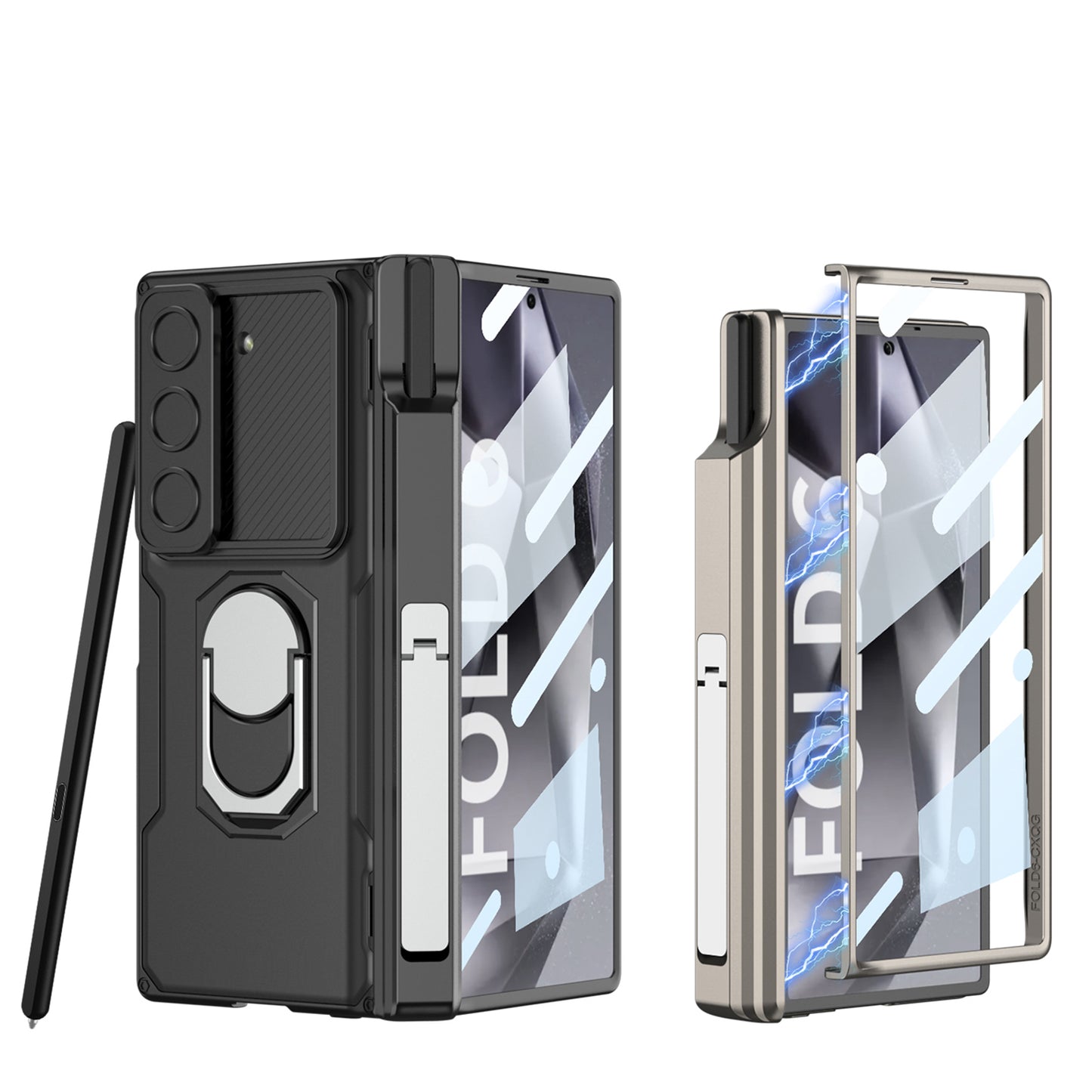 Magnetic Armor Lens Protective Shockproof Phone Case With Screen Protector For Galaxy Z Fold6