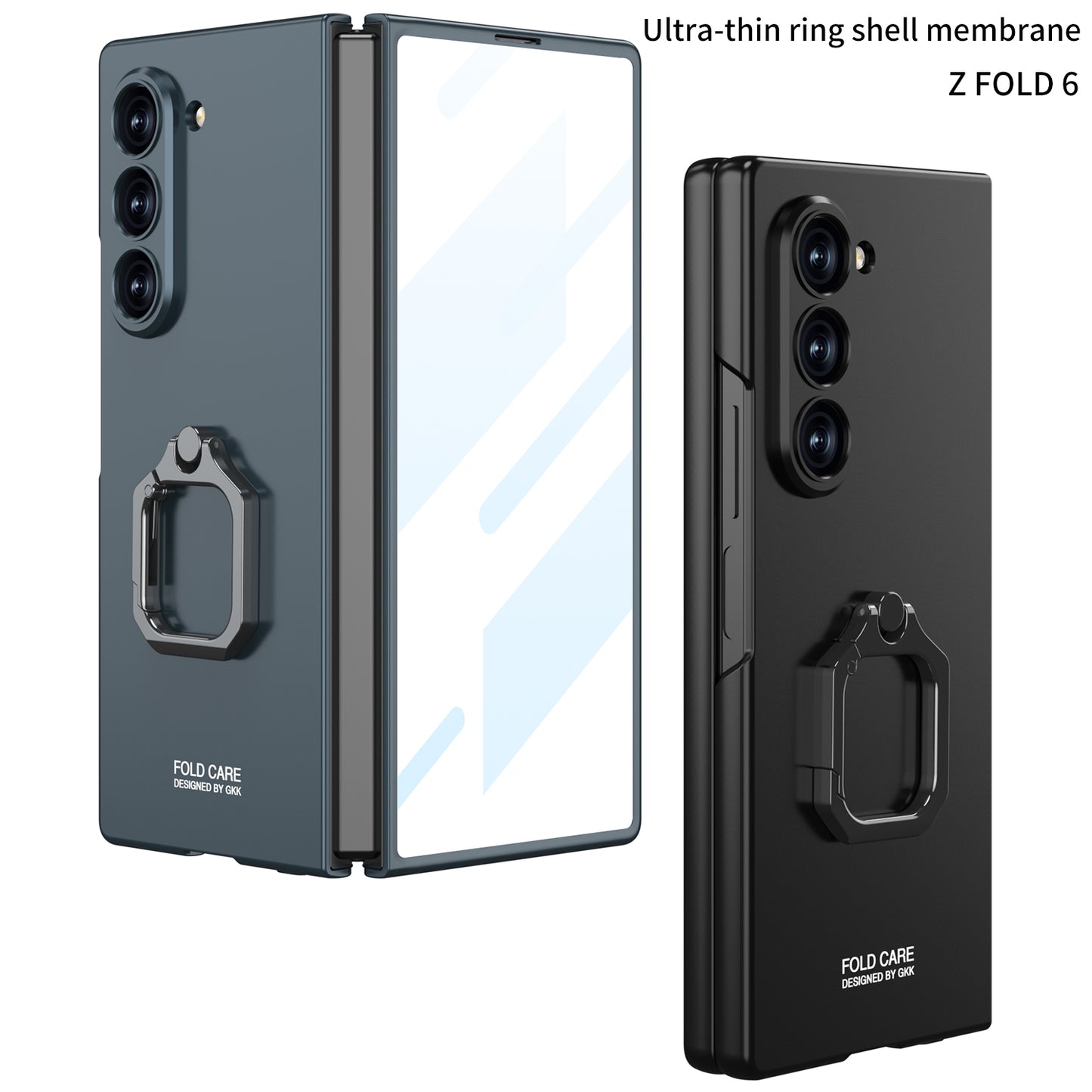 Luxury Shockproof Phone Case With Ring Holder For Galaxy Z Fold 6