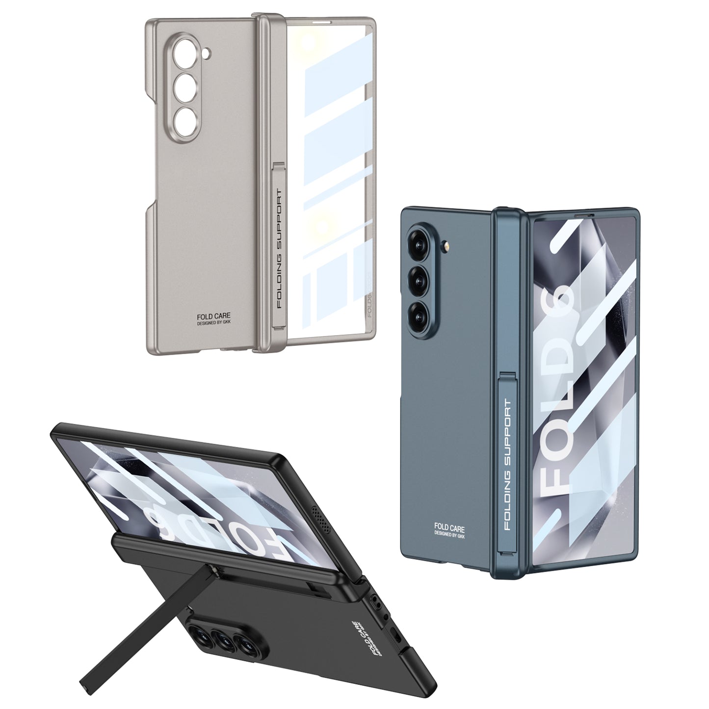 Magnetic Hinge Bracket Shockproof Phone Case With Screen Protector For Galaxy Z Fold6