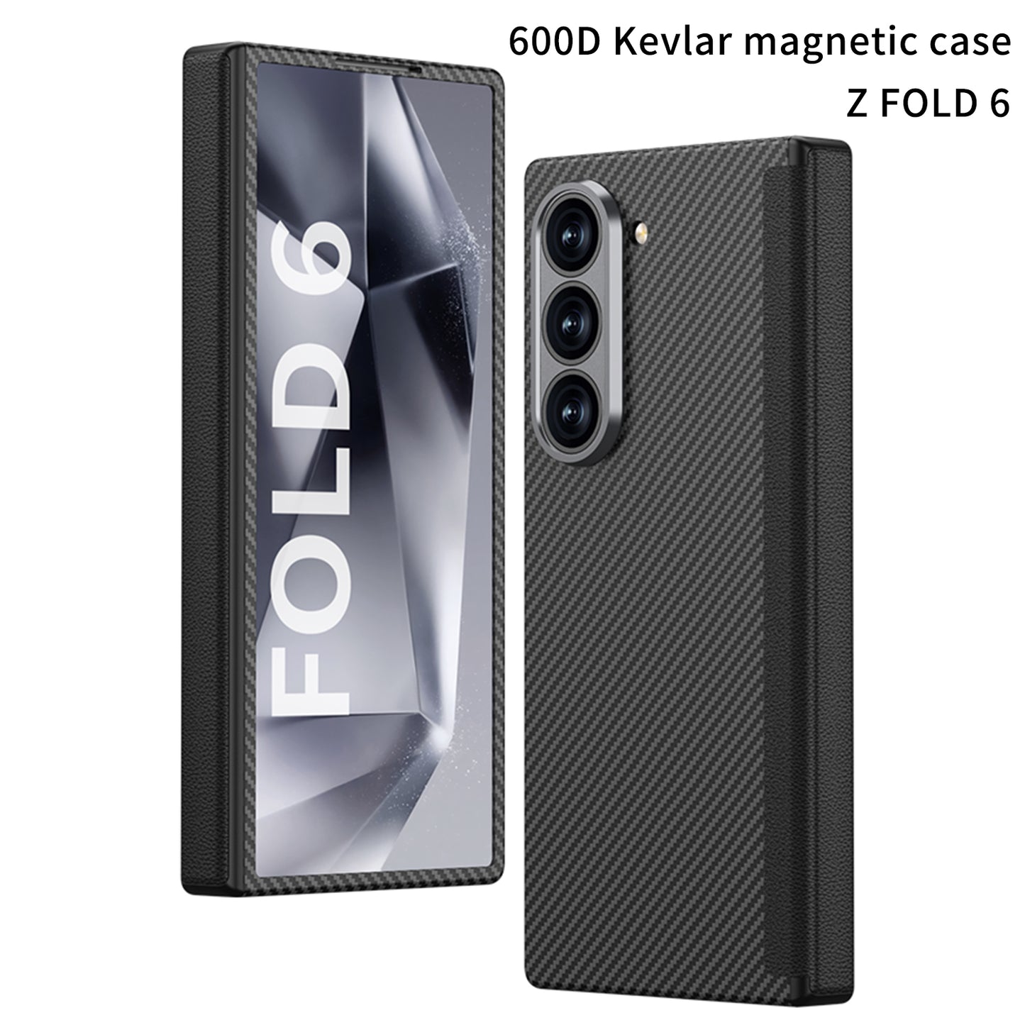 Luxury Magnetic Hinge Carbon Fiber Shockproof Phone Case For Galaxy Z Fold6