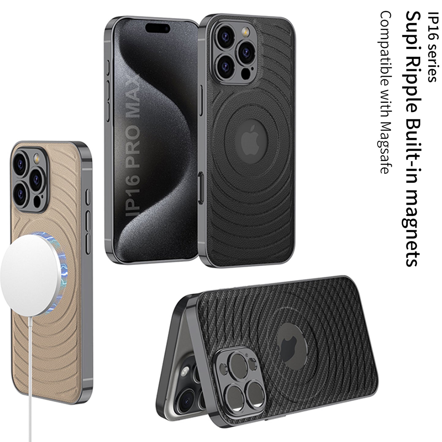 Leather Shockproof Magnetic Cover For iPhone