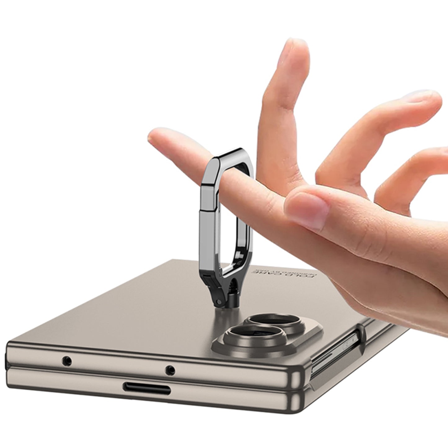 Galaxy Z Fold 8/7/6/5 Wide Ultra Fashion Phone Case with Built-In Tempered Glass & Ring Holder