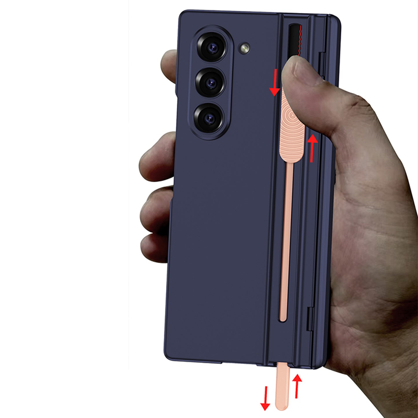 Magnetic Hinge Pen Slot Shockproof Phone Case With Screen Glass Protector For Galaxy Z Fold 6