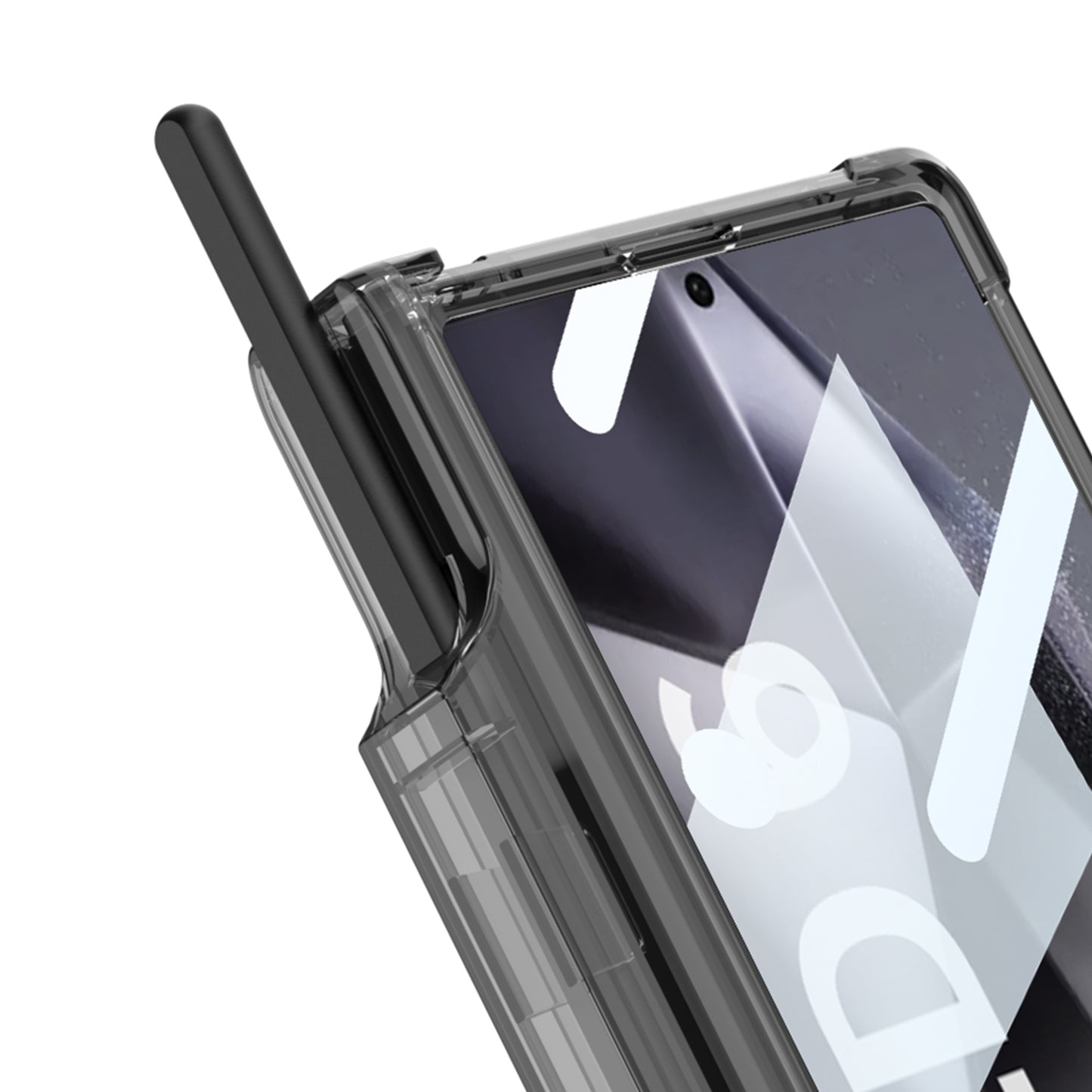 Transparent Shockproof Phone Case With Screen Protector & Pen Box For Galaxy Z Fold6