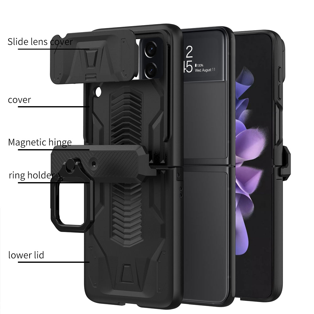 Magnetic Hinge Bracket All-included Shockproof Phone Case For Samsung Galaxy Flip 5/4/3