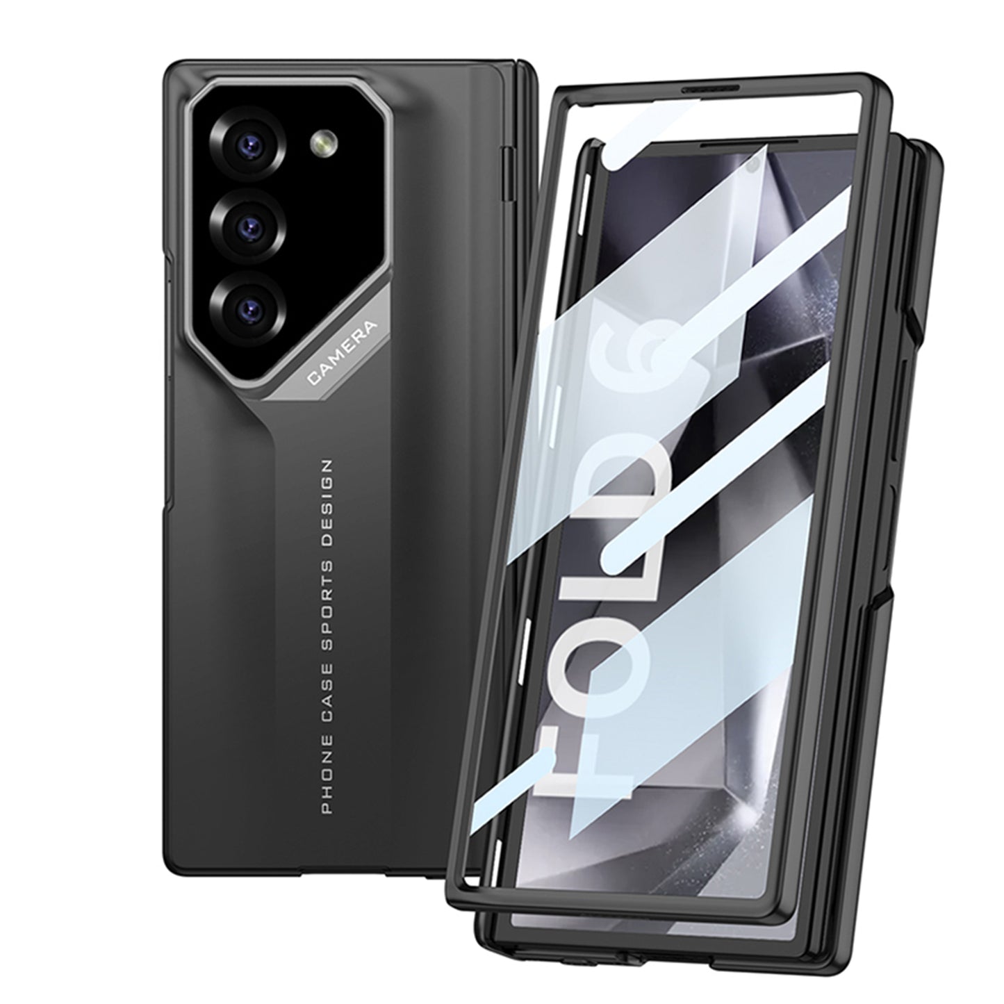 SPORTS DESIGN | Magnetic Hinge Shockproof Phone Case With Screen Protector For Galaxy Z Fold 6/5/4