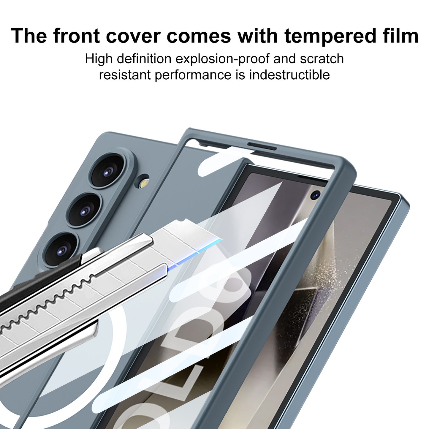 Luxury Shockproof Magnetic Phone Case With Screen Protector For Galaxy Z Fold 6