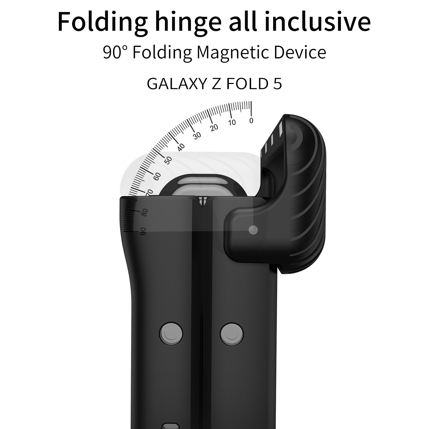 Magnetic Armor All-included Hinge Holder Case With Back Screen Protector For Samsung Galaxy Z Fold5 Fold4 Fold3 - mycasety2023 Mycasety