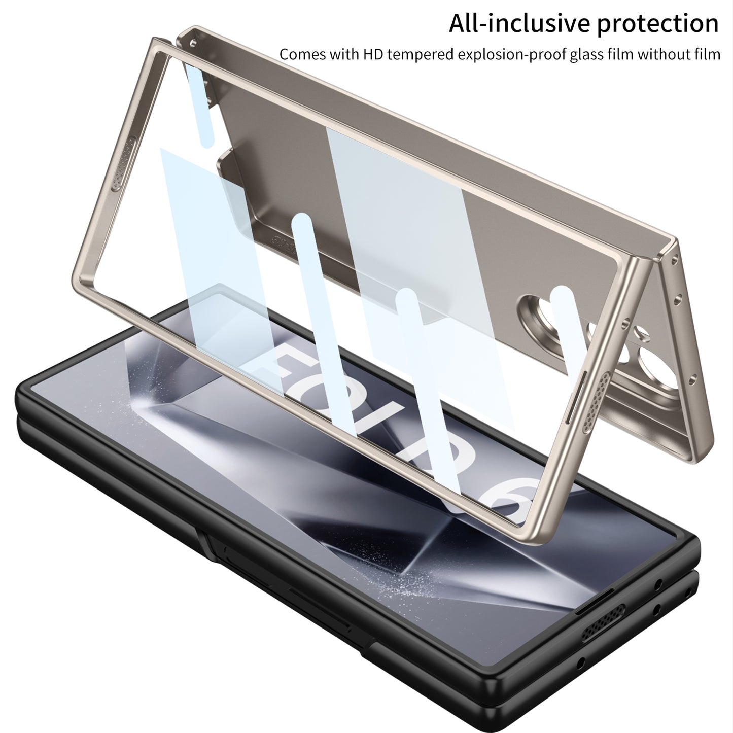 Luxury Shockproof Phone Case With Screen Protector For Galaxy Z Fold 6/5/4/3