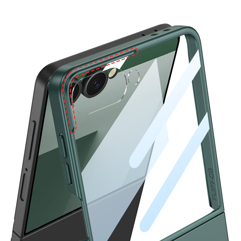 Magnetic Holder Shockproof Phone Case With Front Protection Film For Galaxy Z Flip7
