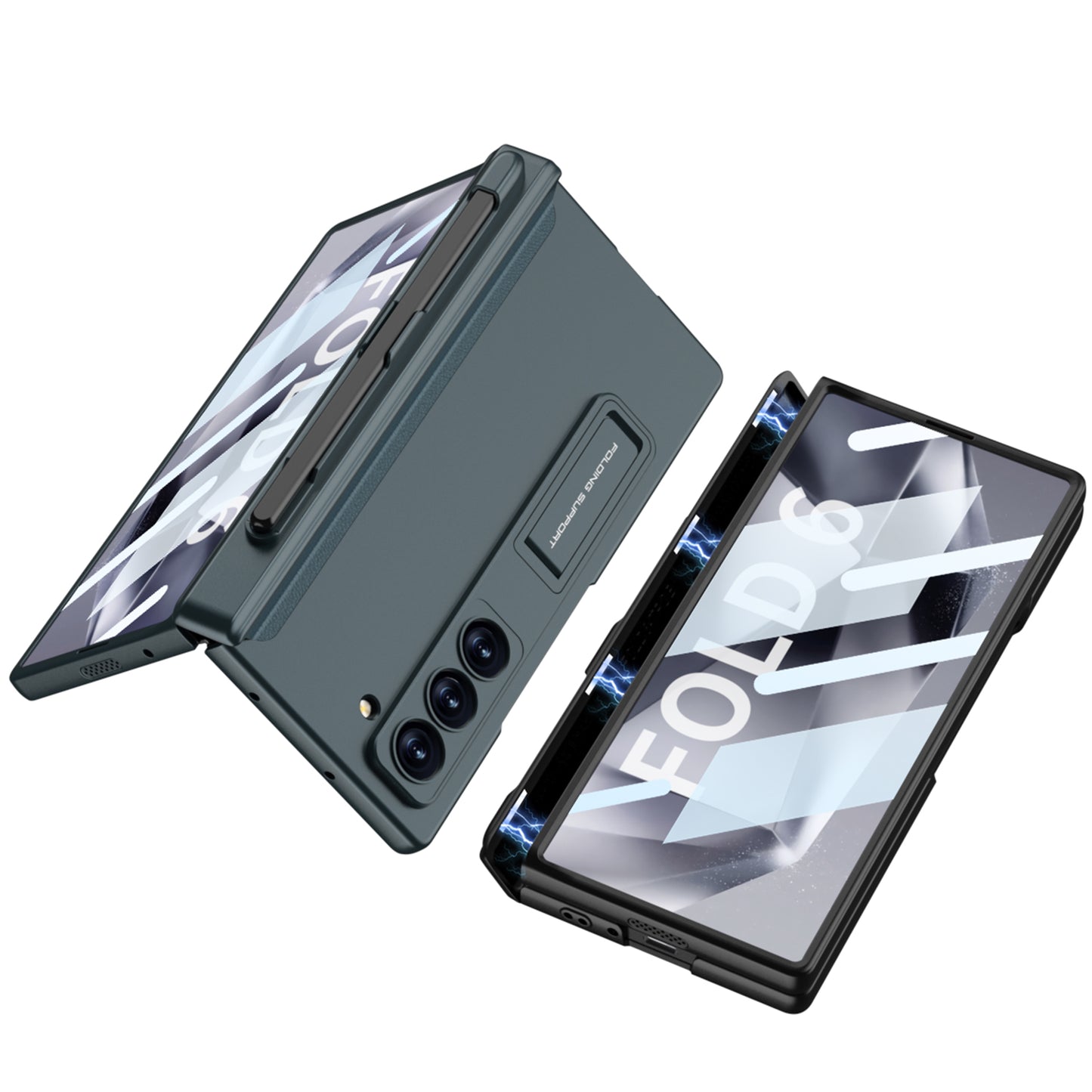 Magnetic Hinge Pen Slot Shockproof Phone Case With Screen Protector For Galaxy Z Fold 6