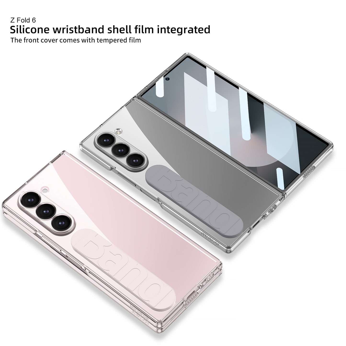 Shockproof Phone Case With Screen Protector & Wristband For Galaxy Z Fold 6/5/4