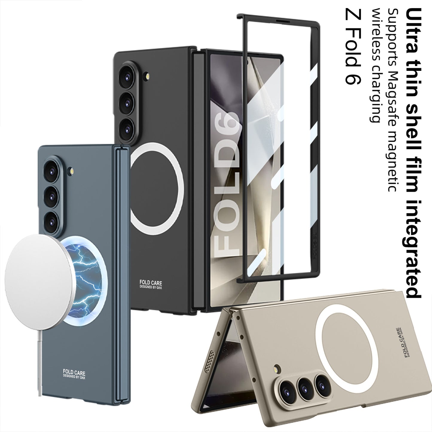 Luxury Shockproof Magnetic Phone Case With Screen Protector For Galaxy Z Fold 6