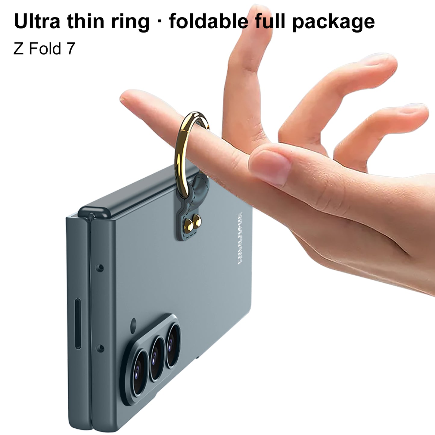 Luxury Shockproof Phone Case With Ring Holder For Galaxy Z Fold 6/7