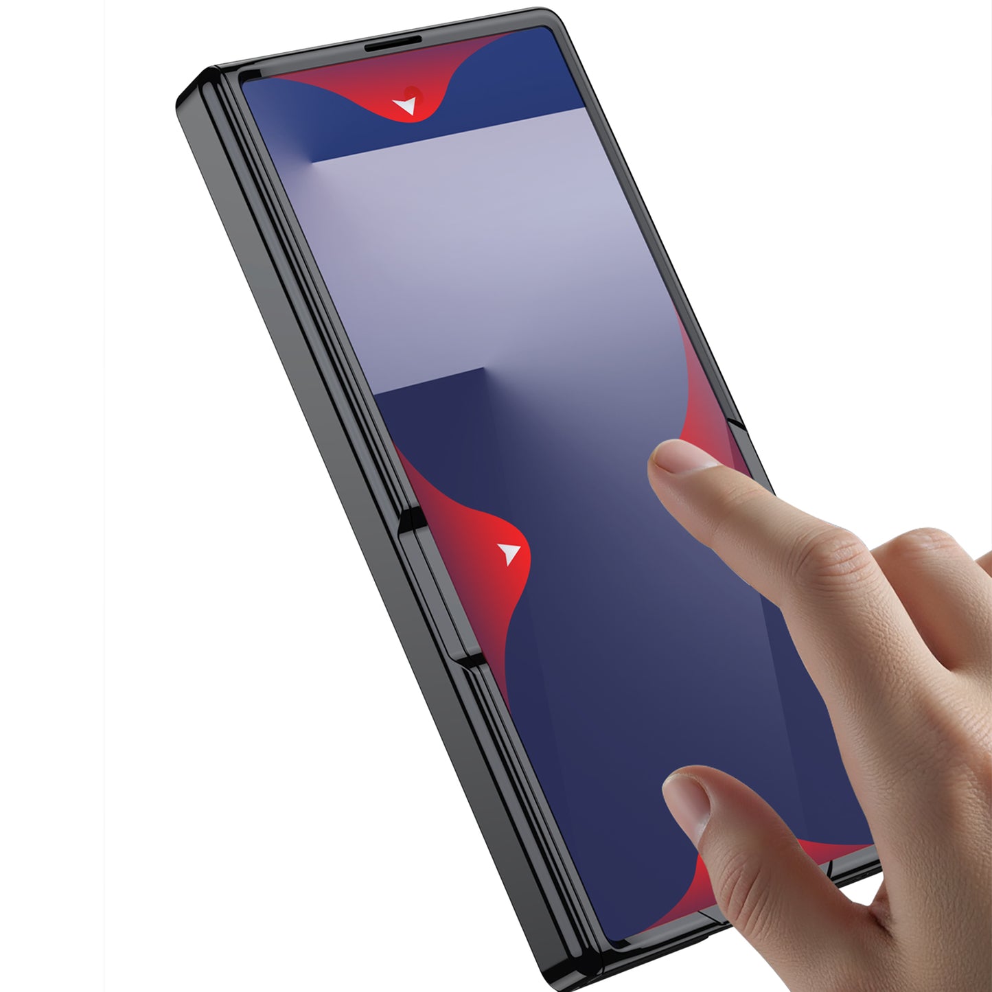 Business-style Electroplated Clear Phone Case For Galaxy Z Fold 7