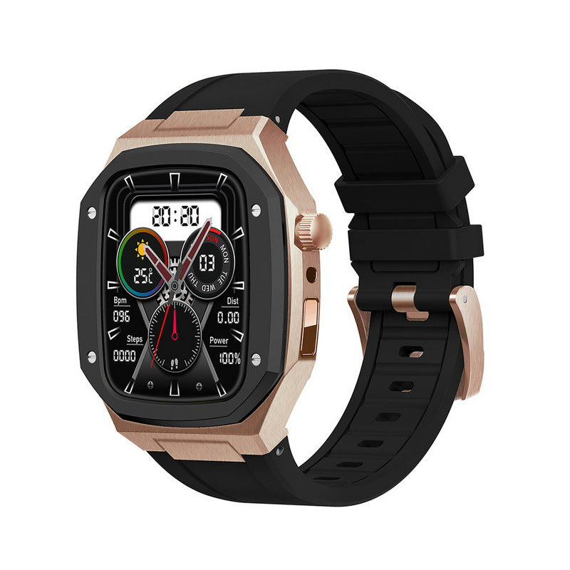Luxury Metal Case Strap For Apple Watch Series 44/45mm - mycasety2023 Mycasety