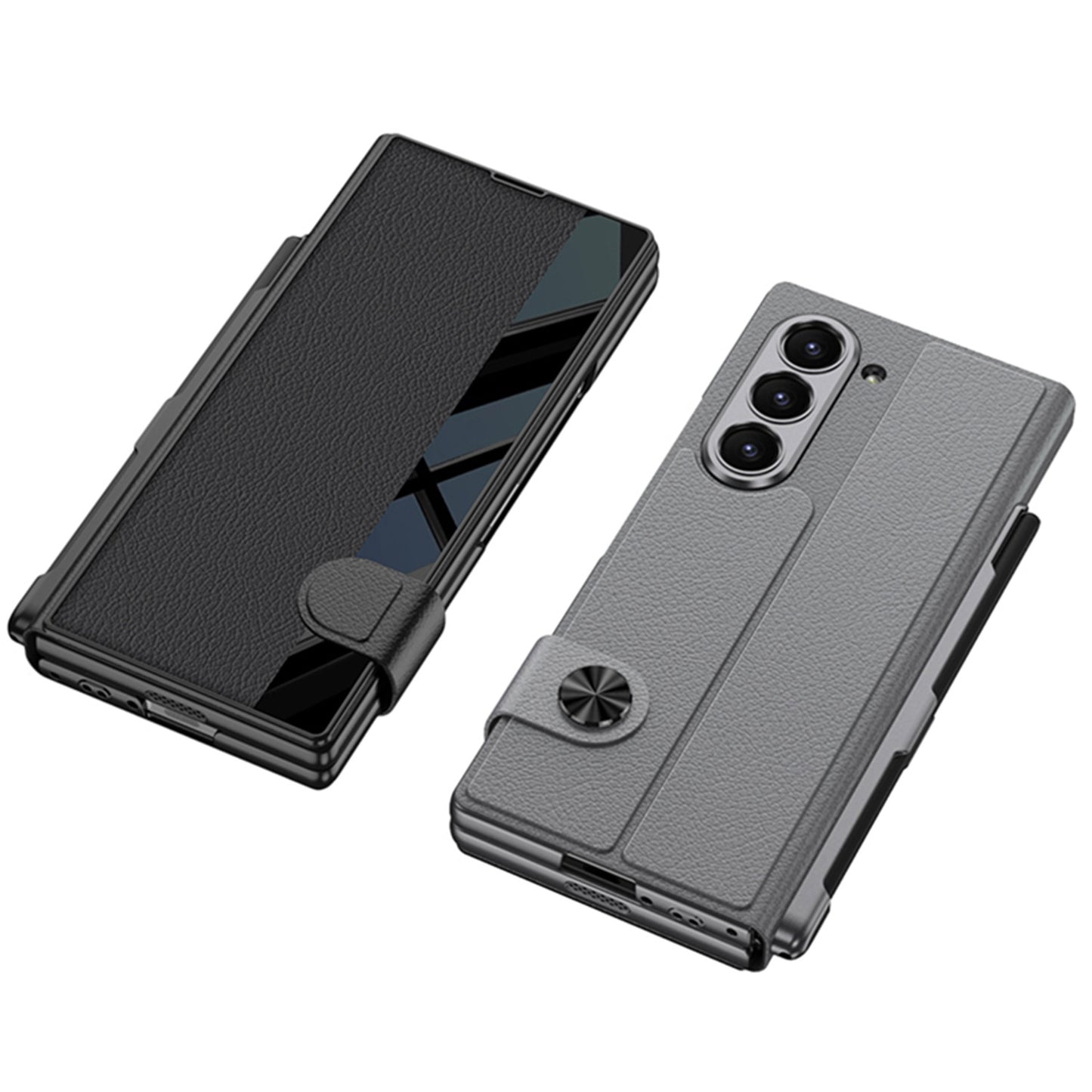 Luxurious Leather Cover Shockproof Phone Case With Screen Protector & Pen Slot For Galaxy Z Fold6