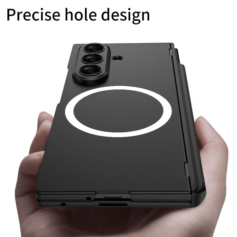 Magnetic Hinge Hidden Bracket All-included Case With Pen Box For Galaxy Z Fold 7/6/5/4/3