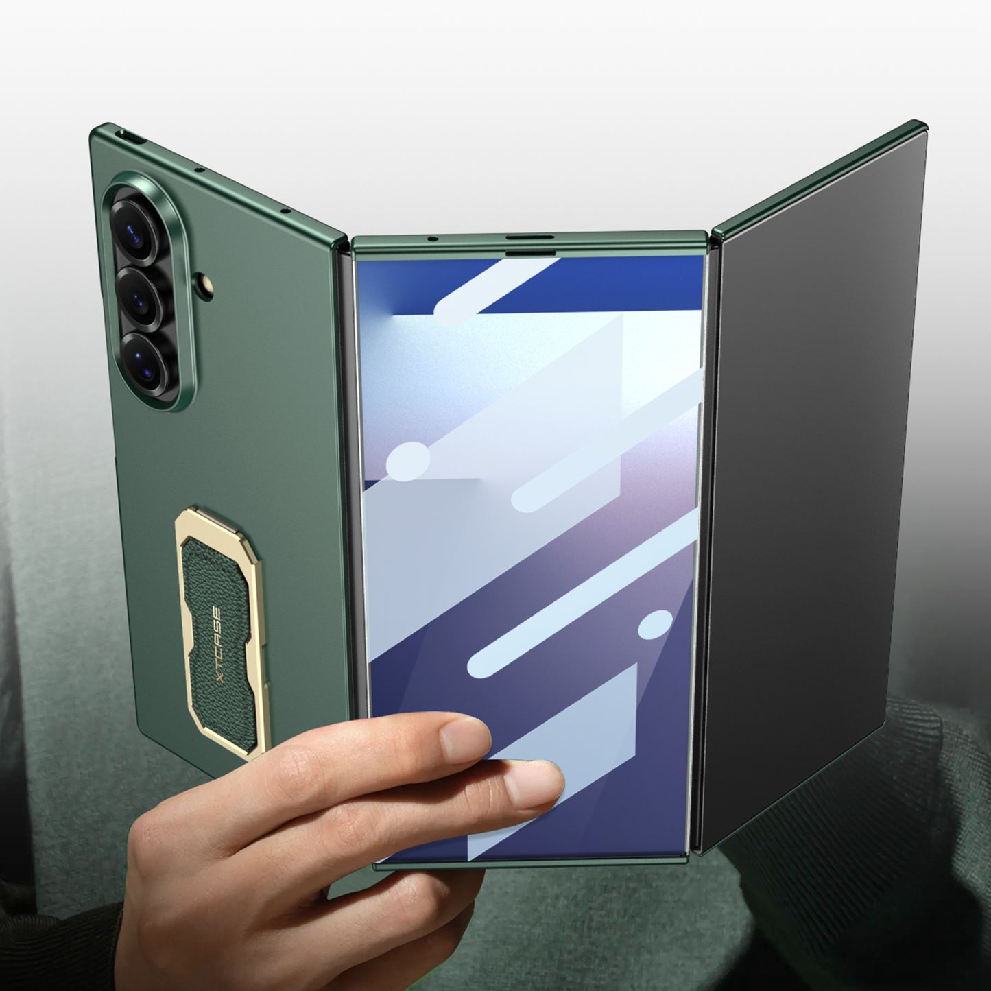 Ultra-thin Phone Case With Bracket & Screen Protector For Galaxy Z TriFold