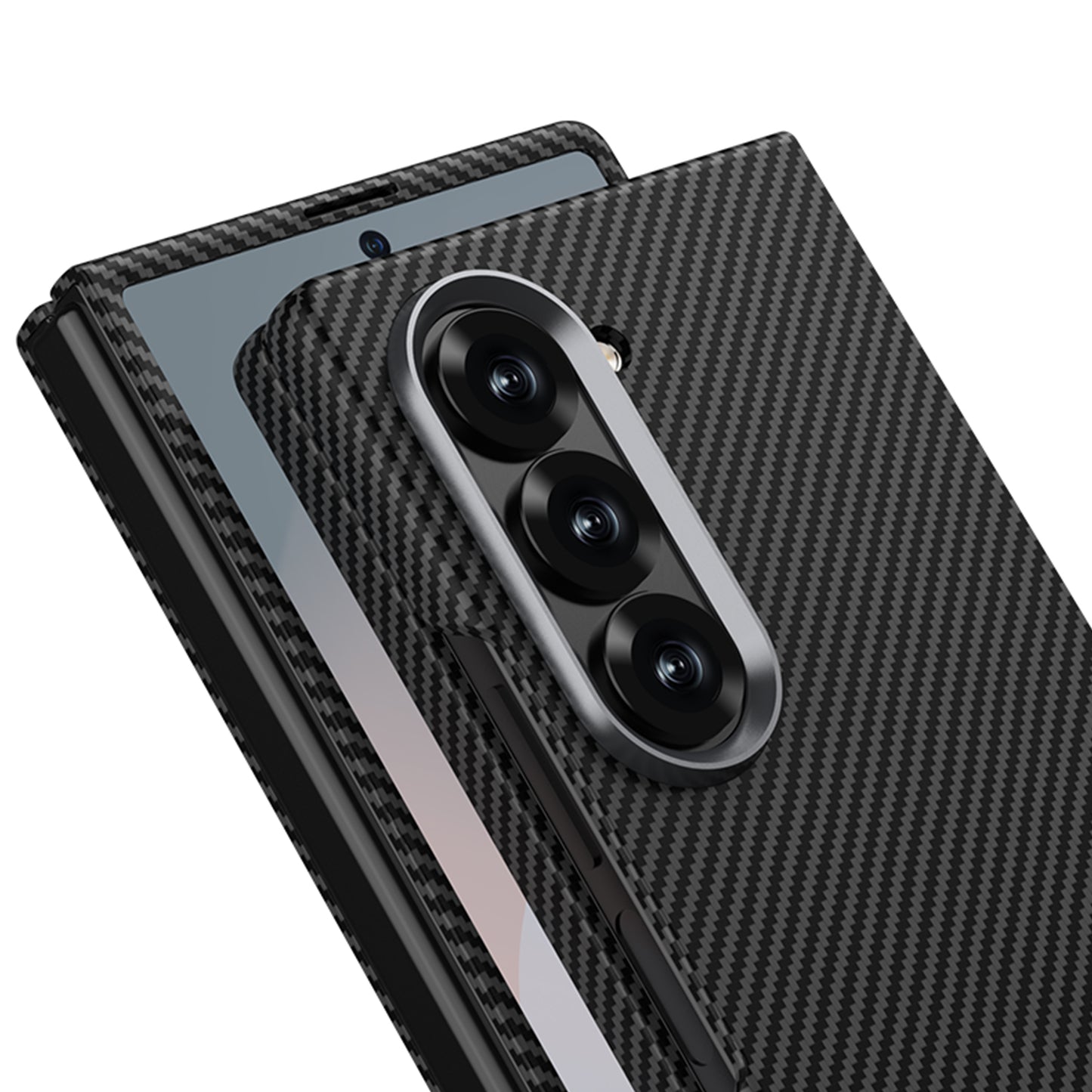 Luxurious Carbon Fiber Shockproof Phone Case For Galaxy Z Fold6