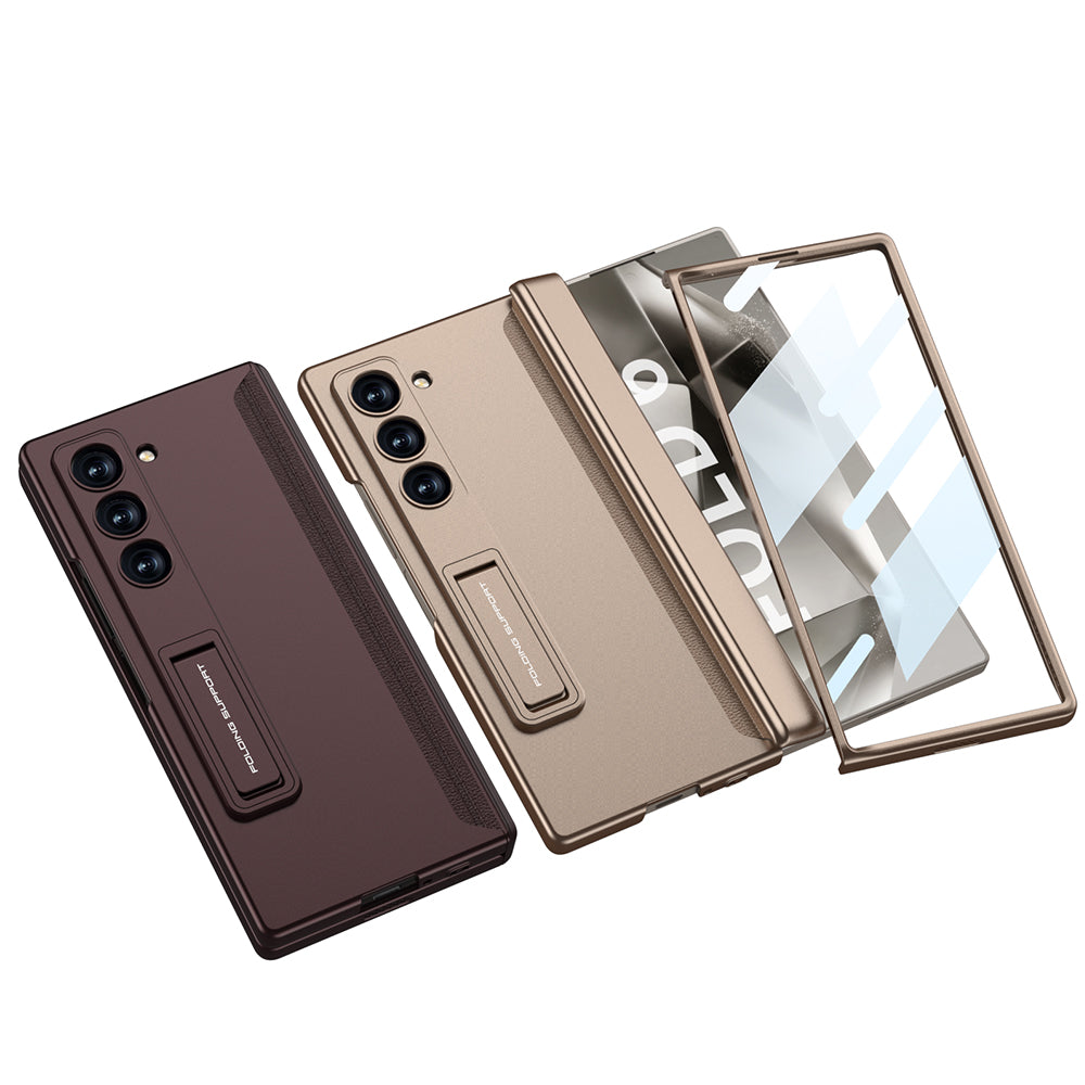 Magnetic Hinge Bracket Shockproof Phone Case With Back Screen Protector For Galaxy Z Fold6