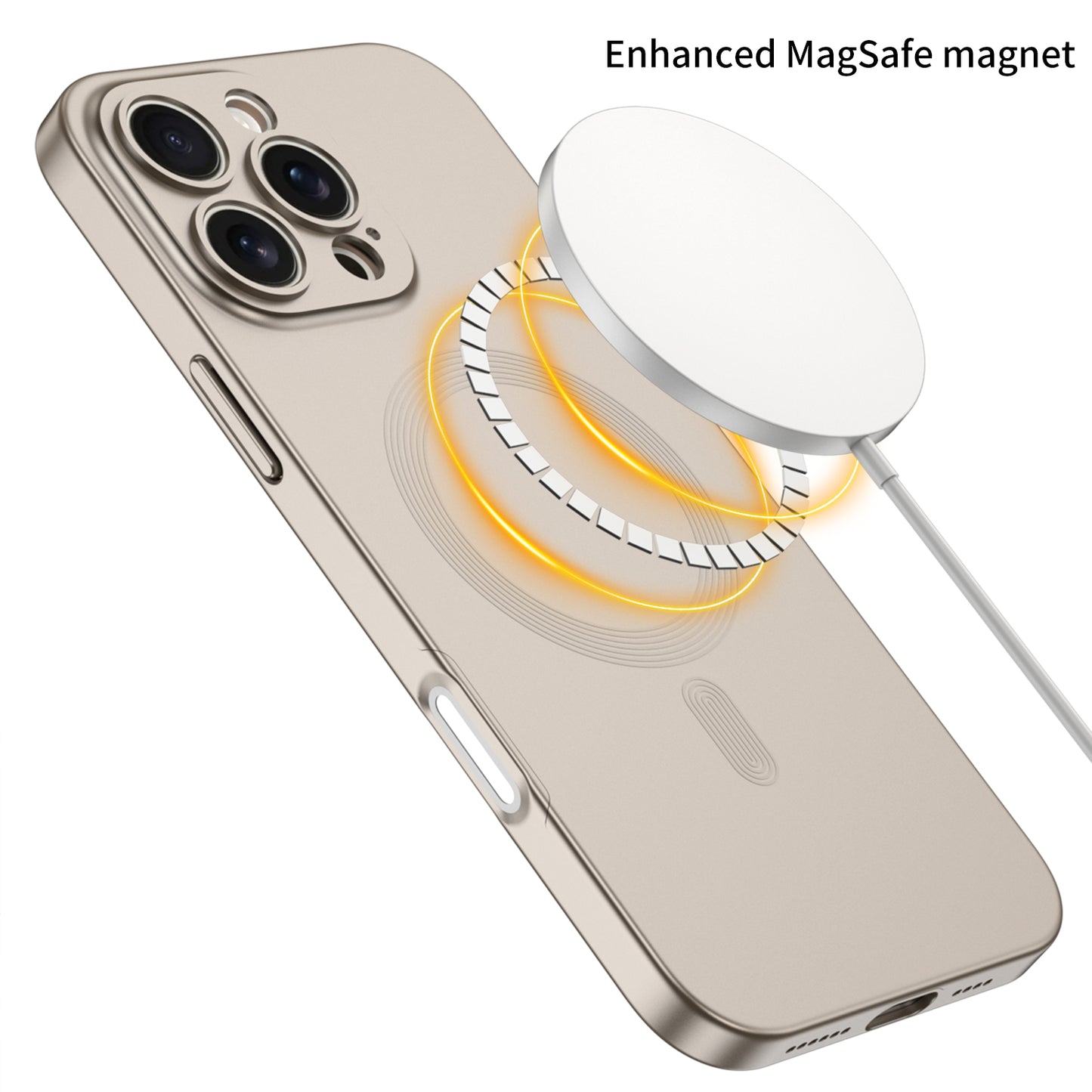 Magnetic 2 in 1  Shockproof iPhone Case With Magsafe With Touch Control Buttons