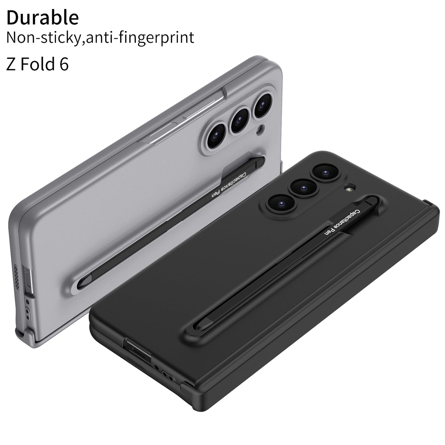 Magnetic Hinge Anti-fall Protective Phone Case With Pen Tray Shell and Film For Galaxy Z Fold6