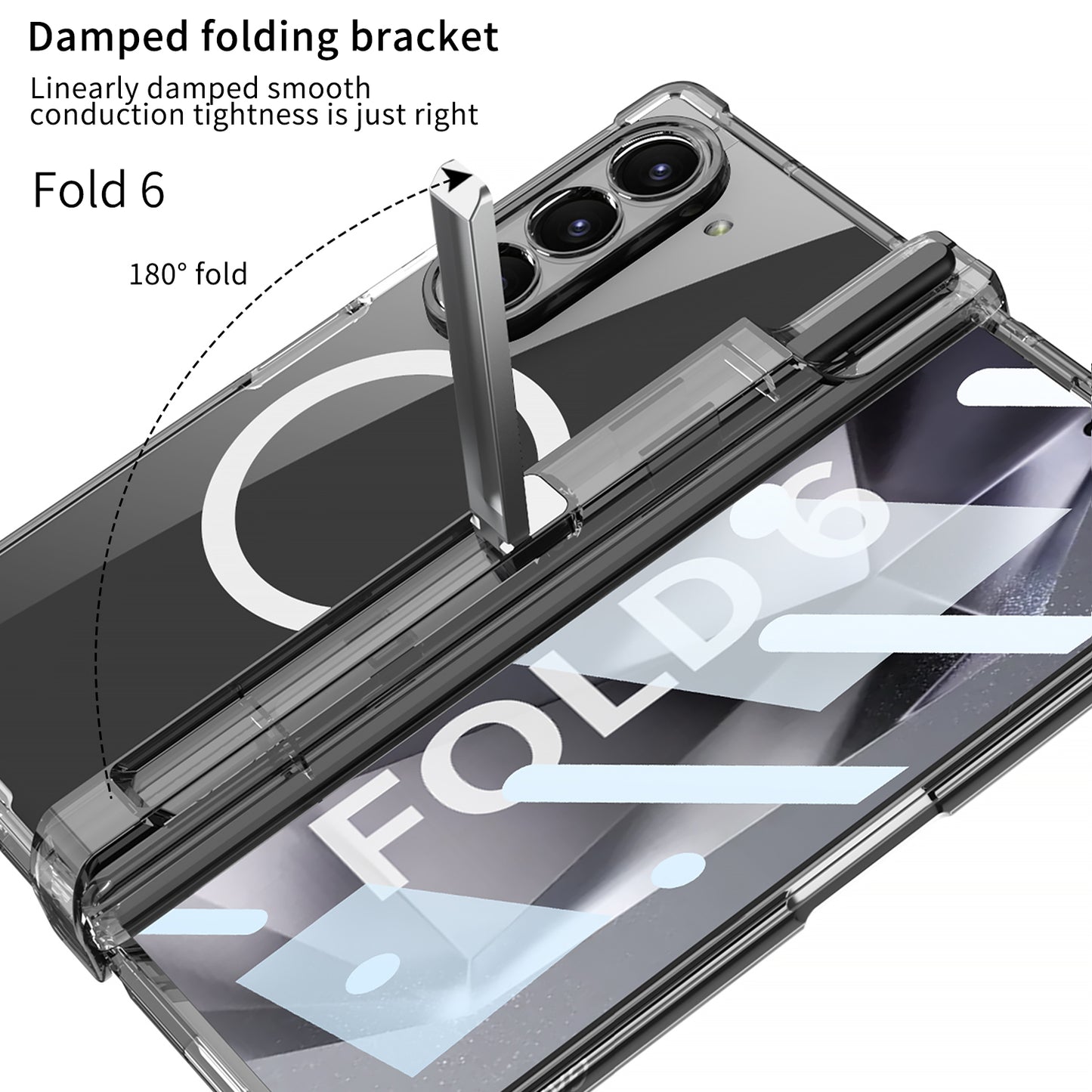 Magnetic Shockproof Phone Case With Screen Glass Protector & Pen Box Higne For Galaxy Z Fold 6/5