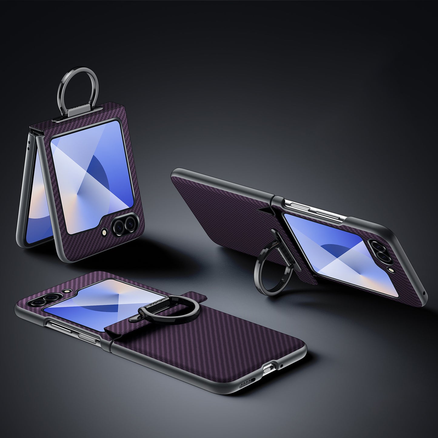 Kevlar Leather Phone Cover For Galaxy Z Flip 6/5