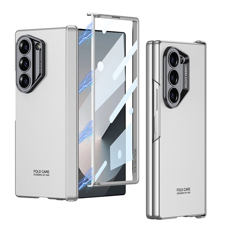 SPORTS DESIGN | Magnetic Hinge Frosted Shockproof Phone Case With Screen Protector For Galaxy Z Fold6