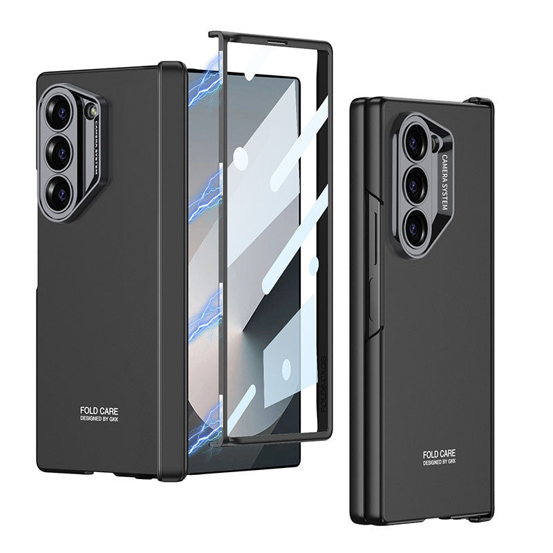 SPORTS DESIGN | Magnetic Hinge Frosted Shockproof Phone Case With Screen Protector For Galaxy Z Fold6