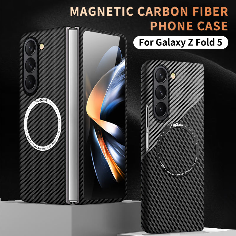 Luxurious Carbon Fiber Shockproof Galaxy Z Fold Phone Case