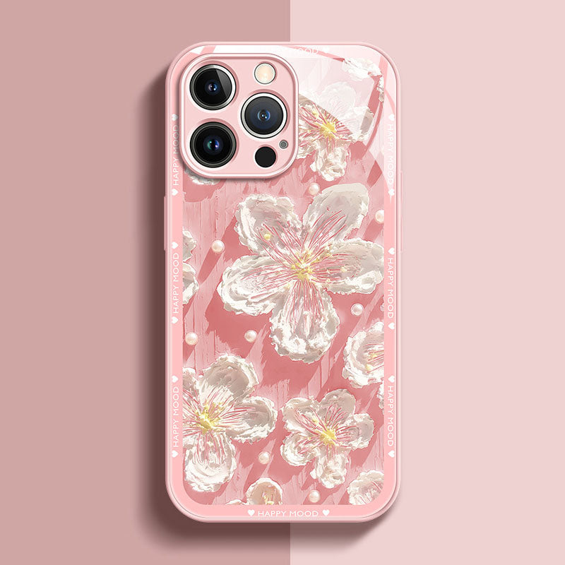 Oil Painting Flower iPhone Case - Mycasety Mycasety