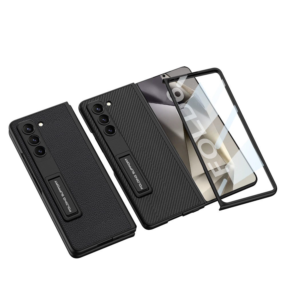 Luxury Leather Shockproof Phone Case With Screen Protector For Galaxy Z Fold6