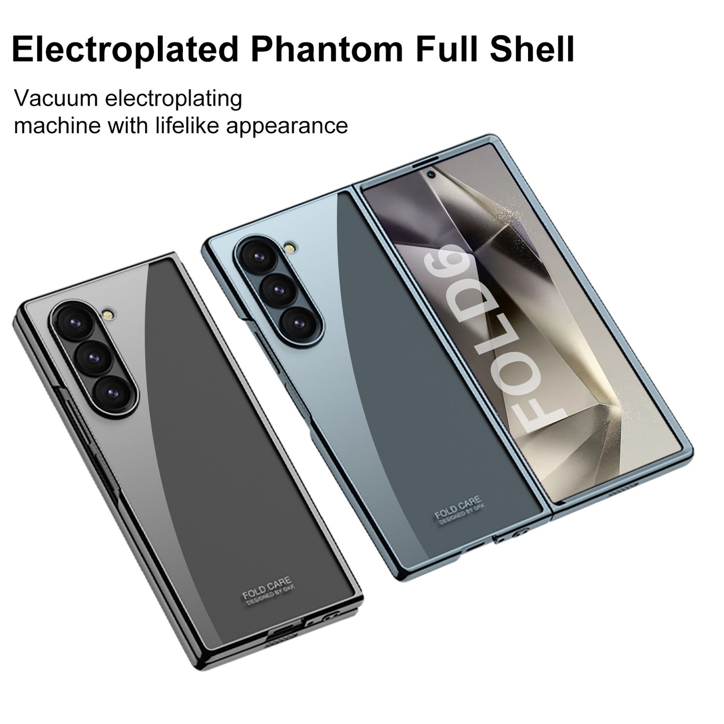 Transparent Electroplating Shockproof Phone Case For Galaxy Z Fold 6