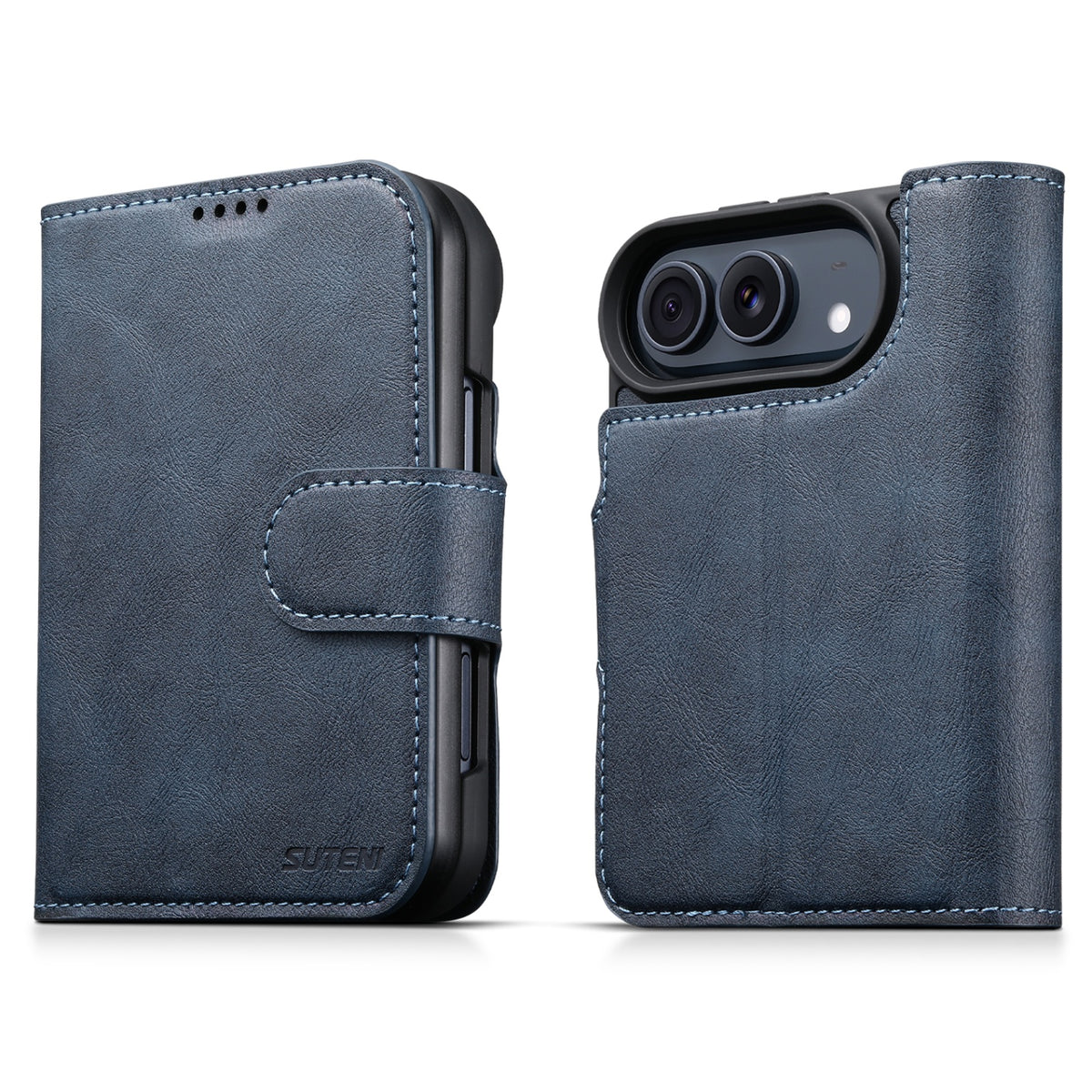 iPhone Duo | 2-in-1 Magnetic Leather Wallet Case with Detachable Folio