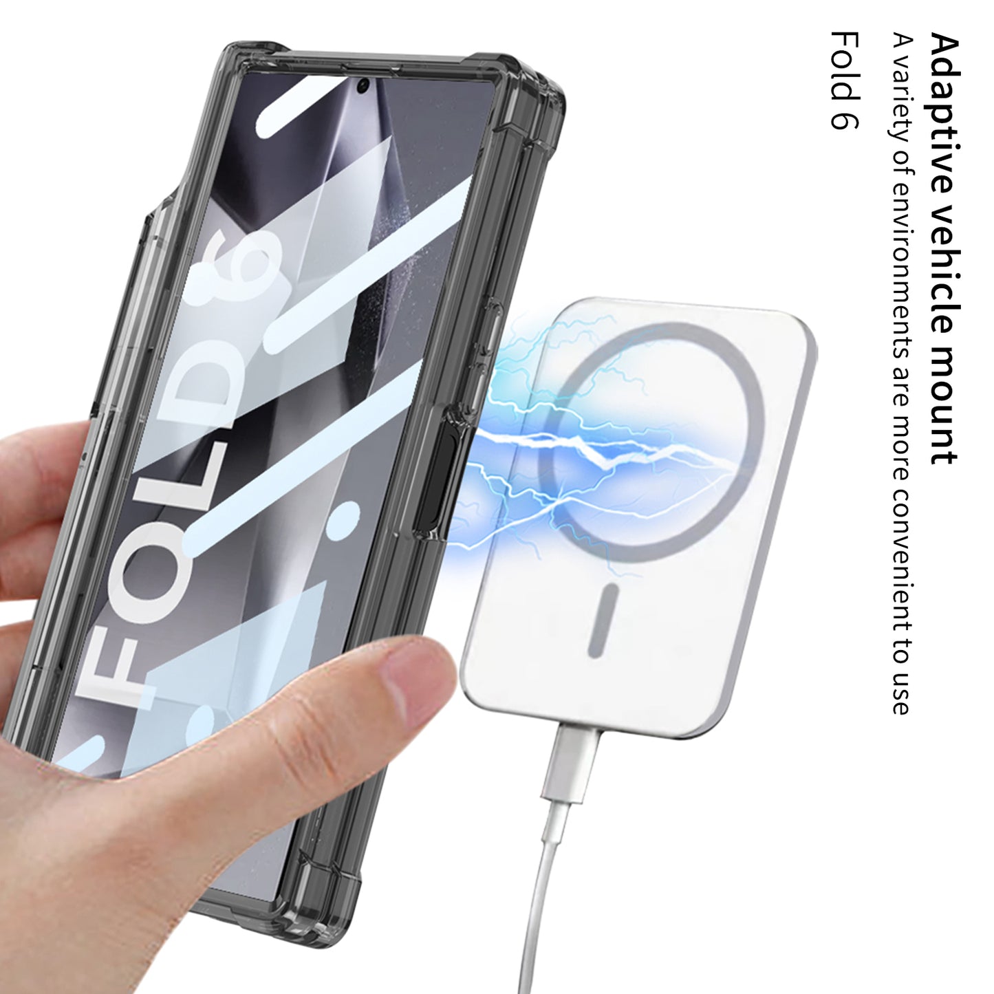 Magnetic Shockproof Phone Case With Screen Glass Protector & Pen Box Higne For Galaxy Z Fold 6/5